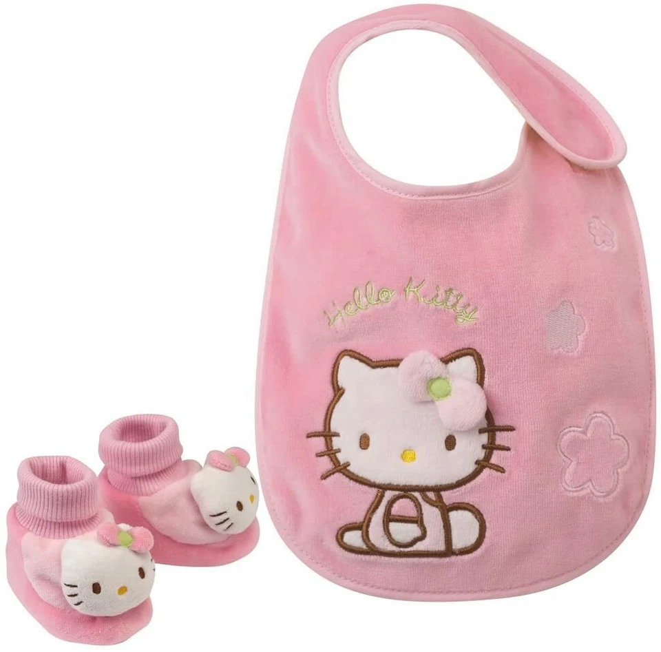 Hello Kitty Babero Y Botines para Bebés 3-6 Meses - Imagen 1 de 4