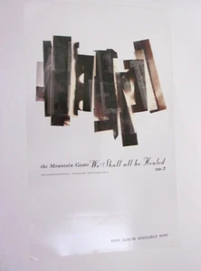 Mountain Goats We Shall All Be Healed Promo Poster 12 x 20 4AD Records - Picture 1 of 1