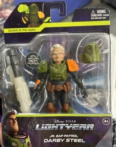 Disney Pixar Lightyear Jr Zap Patrol Darby Acero Nuevo en Caja Figura de Acción Juguete Brilla Nuevo en Caja - Imagen 1 de 2