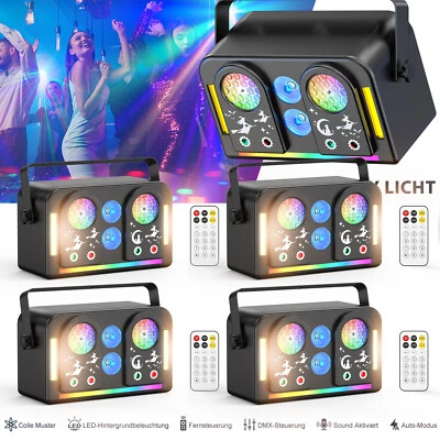 7IN1 RGBW Laser Projektor Muster Effektlicht LED Beam Strobos hnenlicht DMX512 - Bild 1 von 4