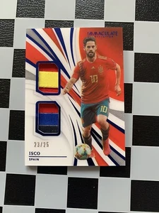 Panini Colección Inmaculada 2021 Parches Duales Isco Zafiro/25 España - Imagen 1 de 2