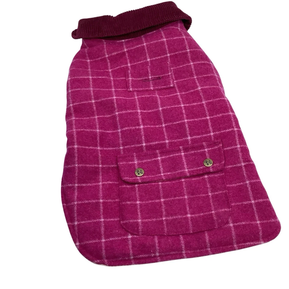 Casaco de lã country tamanho 14 rosa tweed mistura - Imagem 1 de 4