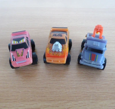 Paquete de autos y camiones Road Champs Monster Wheels vintage 1987 micro máquinas en muy buena condición Foto 1 de 4