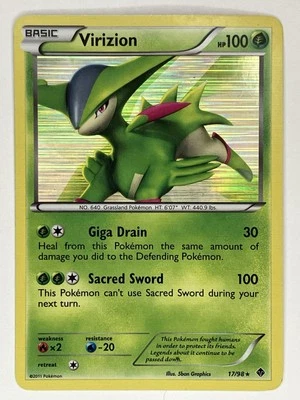 Virizion MP Emerging Powers 17/98 Pokemon TCG Holo - Image 1 of 3