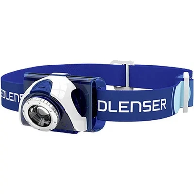 Ledlenser LED Stirnlampe SEO3 Blau batteriebetrieben Rotlicht 6103-B