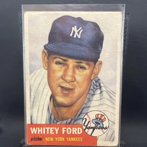 1953 Topps Set-Break #207 Whitey Ford LOW GRADE (crease)  - Picture 1 of 2