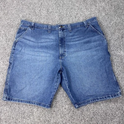 Wrangler Shorts Mens 46 Blue Carpenter Denim Utility Relaxed Fit Casual Workwear - Image 1 of 4