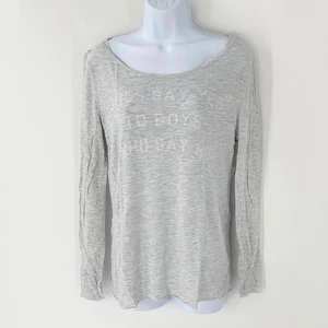 Zoe Karssen Womens Top Girls Say Yes Long Sleeve T Shirt Size M - Picture 1 of 9