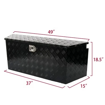 26/29/33/39/49" Trunk Trailer Storage Aluminum Pickup Truck Bed Tongue Tool Box - Image 1 of 4
