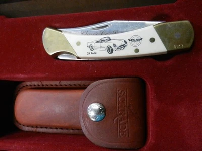 Nuevo Juego de Cuchillos Schrade USA 53 Vette Serie Clásica LB7 SC507 5" Cerrado #137 Foto 1 de 4
