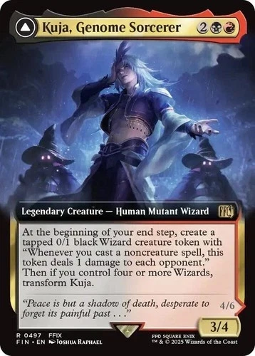 Magic MTG Final Fantasy - Kuja, Genome Sorcerer EXTENDED ART FOIL 0497 - Image 1 of 1