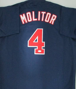 Twins PAUL MOLITOR Signed Custom Replica Navy Jersey AUTO - HOF '04 - JSA - Picture 1 of 3