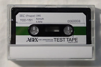 ABEX Azimuth Test Tape TCC-151 6.3kHz New - Image 1 of 4