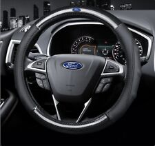15" Steering Wheel Cover Genuine Leather For Ford New