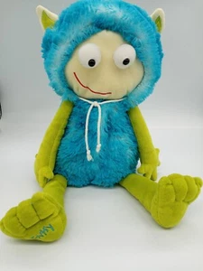 Scentsy Buddy Gilly Alien Stuffed Plush Toy No Scent Pak Green/Blue Monster 16" - Picture 1 of 5