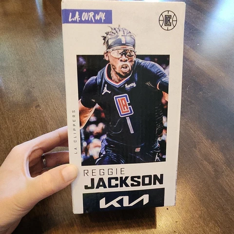 NEW REGGIE JACKSON LA CLIPPERS BOBBLEHEAD KIA SGA REGGIE VISION NEW IN BOX Cover