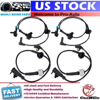 4PCS ABS Wheel Speed Sensor for Chevy Silverado 1500 GMC Sierra 1500 2007-2013 - Image 1 of 4