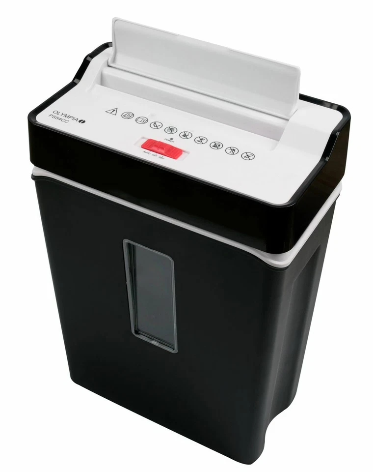 OLYMPIA Aktenvernichter Shredder Partikelschnitt PS 54 CC Schwarz