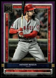 2020 Topps Museum Collection #31 Anthony Rendon SN Amethyst #/99 Angels - Picture 1 of 2