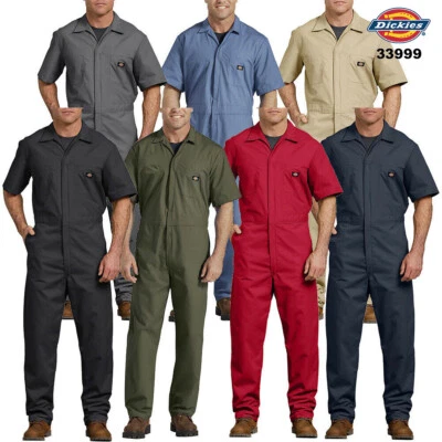Dickies Mens Short Sleeve 33999 Work Wear Uniform Coveralls - Image 1 of 4