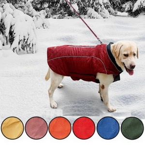 Pet Dog Thicken Cotton Snowy-Day Winter Apparel Clothes Coat Jacket Shirt Supply - Picture 1 of 12