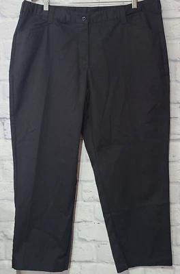 McDonald's Apparel Collection Employee Work Pants Women's 20 Black Adjustable - Image 1 of 4