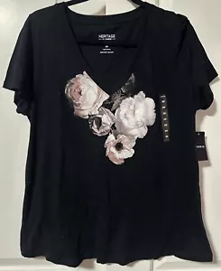 TORRID Heritage Graphic Tee - Damen Gr. 00 (10) schwarz - BRANDNEU! - Bild 1 von 5