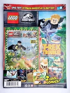 NEW LEGO JURASSIC WORLD MAGAZINE WITH EXCULSIVIE RANGER MINIFIGURE & RAPTOR NEW - Imagen 1 de 4