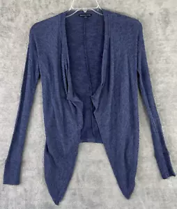 American Eagle Women's S Long Sleeve Open Front Blue Knit Cardigan Lagenlook - Picture 1 of 10