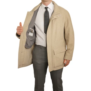 Men Brunello Cucinelli Coat Made In Italy 100% Cashmere EU56 UK/US46 VAP699 - Picture 1 of 23
