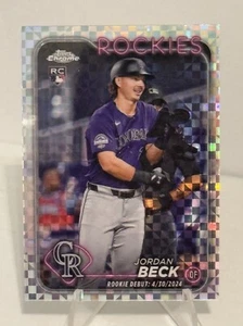 Jordan Beck 2024 Topps Chrome Update Prism Refractors #USC133 Colorado Rockies - Picture 1 of 2