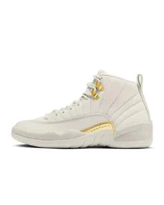 Nike Air Jordan 12 Retro Zapatos Phantom Metálico Dorado FD9101-007 Mujer Talla Foto 1 de 4