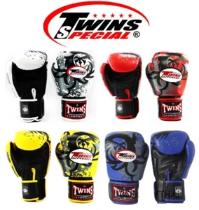 Guantoni da Boxe Speciali Twins Muay Pelle Thai BGVL3 36 Drago Tribale Made in TH - Foto 1 di 15
