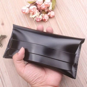 Beautiful Faux Leather Sunglasses Special Black Soft Case - Picture 1 of 7