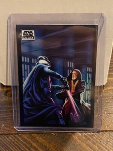2022 Topps Chrome Star Wars Galaxy Refractors #44 Darth Vader VS. Obi-Wan Kenobi