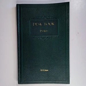 1946 Schreibtischbuch von V. C. Jones als mit VA Gov. Tuck Vintage Kalender  - Bild 1 von 11