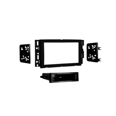Metra 99-3321B Single/Double DIN Matte Black Stereo Dash Kit with Pocket - Image 1 of 2