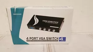 4x1 Bi-Directional 4 Port VGA SVGA HD15 Video Switch Switcher Selector NEW - Picture 1 of 4