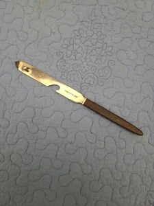 Can Bottle Opener Mid Century Modern ART DECO Stainless Steel Wood Handle Japan - Picture 1 of 4