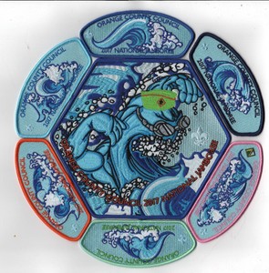 2017 National Scout Jamboree Orange County  7 pc Set Waves JSP