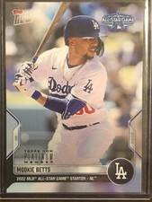 2022 Topps Now #ASG-14 Mookie Betts Los Angeles Dodgers PLATINUM MEMBER