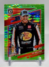 Ty Dillon 2022 Donruss Optic LIME GREEN PULSAR PRIZM #45 NASCAR