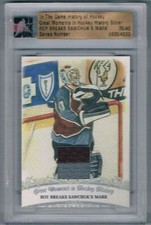 2012-13 IN THE GAME HISTORY OF HOCKEY ROY BREAKS SAWCHUCK'S MARK PATRICK ROY