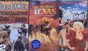 Louis L'Amour The Man Called Noon & Hondo And The Apaches VHS Western Bundle - Picture 1 of 4