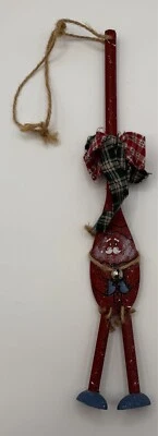 Wooden Painted Spoon Kitchen Decor Winter Christmas Wall Decor 14 inch - Image 1 of 4