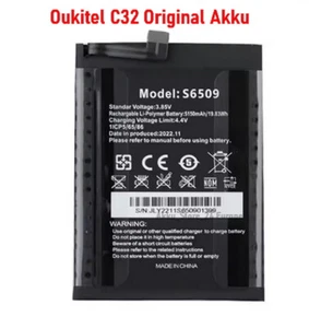 Oukitel C32 Akku - 5150mAh + Oukitel C32  S6509  Original  Akku - DHL Versand - Bild 1 von 1