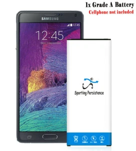 High Capacity Sporting 7220mAh Battery for Samsung Galaxy Note 4 N910 SmartPhone - Picture 1 of 2