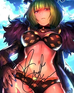 Póster fotográfico firmado Amber Lee Connors Fairy Tail 8x10 autógrafo certificado por la JSA - Imagen 1 de 2