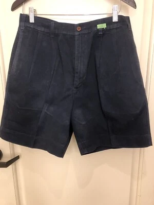 Dockers Azul Marino Corto Plisado Relajado Talla W32 Foto 1 de 4