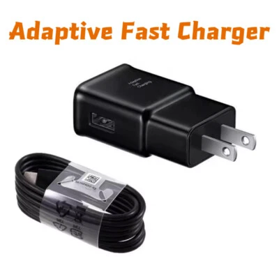 Adaptive Fast Wall Charger + 4ft Type C Cable For Samsung Galaxy A32 A42 A52 A72 - Image 1 of 4
